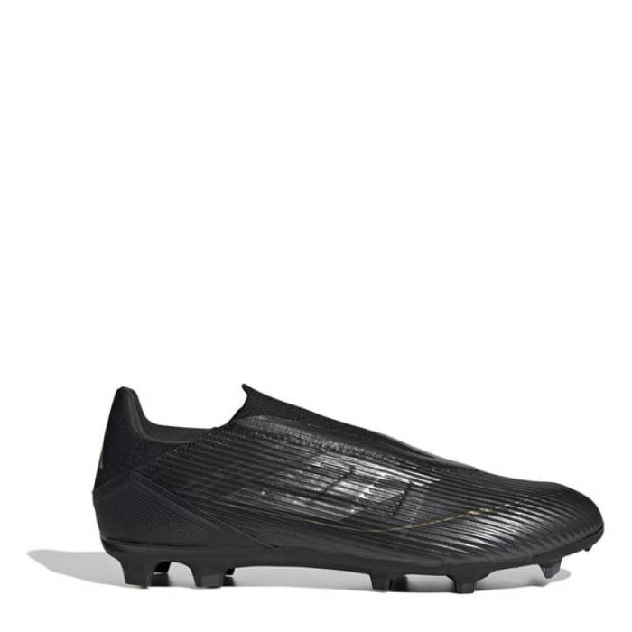 アディダス Adidas 【 F50 League Laceless Firm Ground Football Boots Men Black/Silver 】 フットボール ブーツ スポーツ アウトドア サッカー フットサル サッカー シューズ スパイク メンズシューズ メンズ