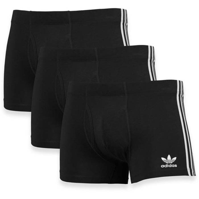 アディダス Adidas Originals 【 Originals 3-Pack Trunk Men Black 】 オリジナルス 3個入 インナー ..