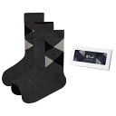 Pringle 【 Argyle Gift Box Cotton Socks 3 Pack Men Grey 】 ボックス ソックス・靴下 インナー 下着 ナイ...