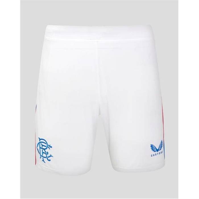 Castore 【 Rangers Home Shorts 2024 2025 Adults Men White/Blue 】 レンジャース ショーツ スポーツ...