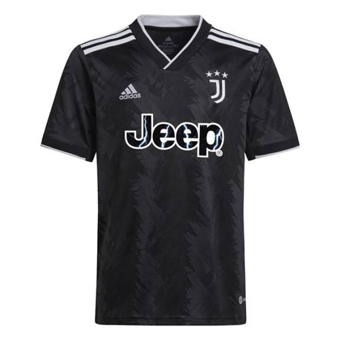 アディダス Adidas 【 Juventus Away Shirt 2022 2023 Juniors Boys Kids Black/White 】 スポーツ ア..