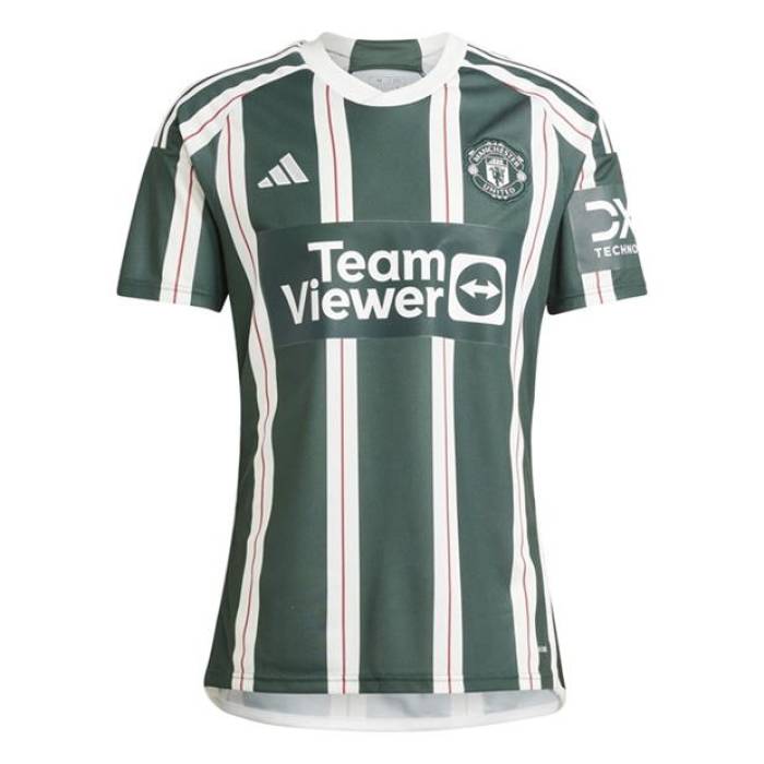 アディダス Adidas 【 Manchester United Away Shirt 2023 2024 Adults Men Green/White 】 ユ...