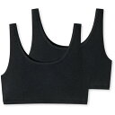 Uncover By Schiesser 【 2-Pack Bralette Women White 】 2個入 インナー 下着 ナイトウェア レディース インナー 下着 ランジェリー ブラジャー レディース 白色 ホワイト