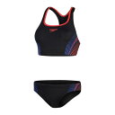 スピード Speedo 【 Placement Bikini 2 Piece Women Black/Red 】 スポーツ アウトドア 水泳 競技水着 レディース競技水着 レディース 黒色 ブラック Red 赤・レッド(4)