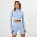 Usa Pro 【 Quarter Zip Cropped Jacket Womens Women Brunera Blue 】 Jacket ジャケット レデ...