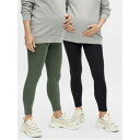 ママリシャス Mamalicious 【 Mama Mlemma L Lg 2P Ld99 Women Black/Thyme 】 インナー 下着 ナイトウェア レディース 靴下 レッグウェア スパッツ レギンス レディース 黒色 ブラック(4)