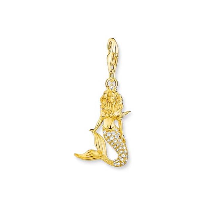 Thomas Sabo 【 Mermaid Pendant Women Gold Colour 】 ジュエリー アクセサリー レディースジュエリー..