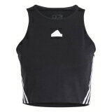 ǥ Adidas  Future Icons 3-Stripes Tank Top Womens Women Black/Whit...