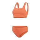 スピード Speedo 【 Txt Ubk 2Pc Ld99 Women Brown/Oran 】 スポーツ アウトドア 水泳 競技水着 レディース競技水着 レ...