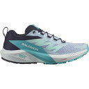 サロモン Salomon 【 Sense Ride 5 Women's Trail Running Shoes Women Blue/Carbon 】 レディー...