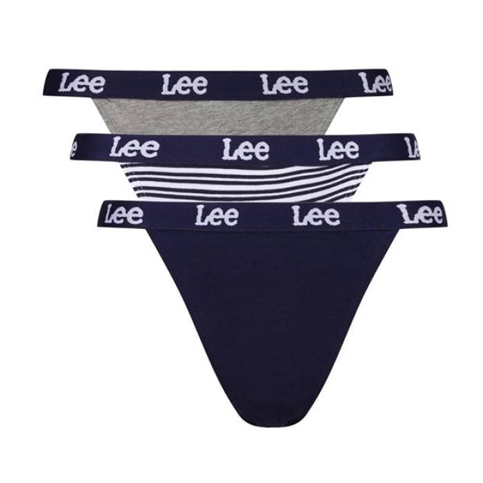 ꡼ Lee  Tanga Briefs 3-Pack Women Blue/Stripe/Gry  3 ʡ  ʥȥ...