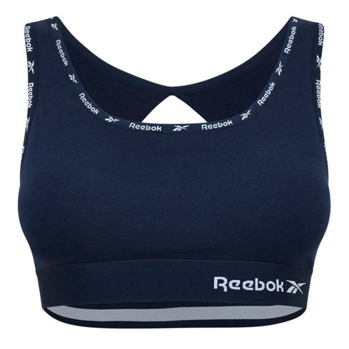 リーボック Reebok 【 Zian Open Back Crop Top Womens Women Vector Navy 】 Crop クロップ レディース スポーツ アウトドア スポーツウェア アクセサリー スポーツ用インナー レディースインナー スポーツブ