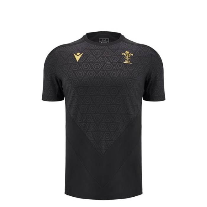 Macron 【 Wales Rugby Training T-Shirt 2024 Juniors Kids 】 ラグビー トレーニング Tシャツ スポーツ アウトドア ラグビー ウェア シャツ ジュニア キッズ