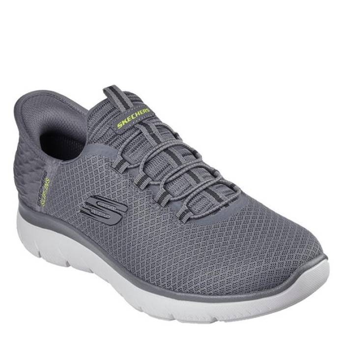 スケッチャーズ Skechers 【 Slip-Ins: Summits - High Range Men Charcoal 】 ハイ 靴 メンズ靴 スニーカー メンズ チャコール