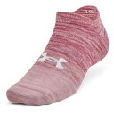 アンダーアーマー Under Armour 【 Armour Essential No Show Low Socks Adults Men Pink 】 ソックス・靴下 インナー 下着 ナイトウェア メンズ 靴下 レッグウェア 靴下 メンズ pink ピンク