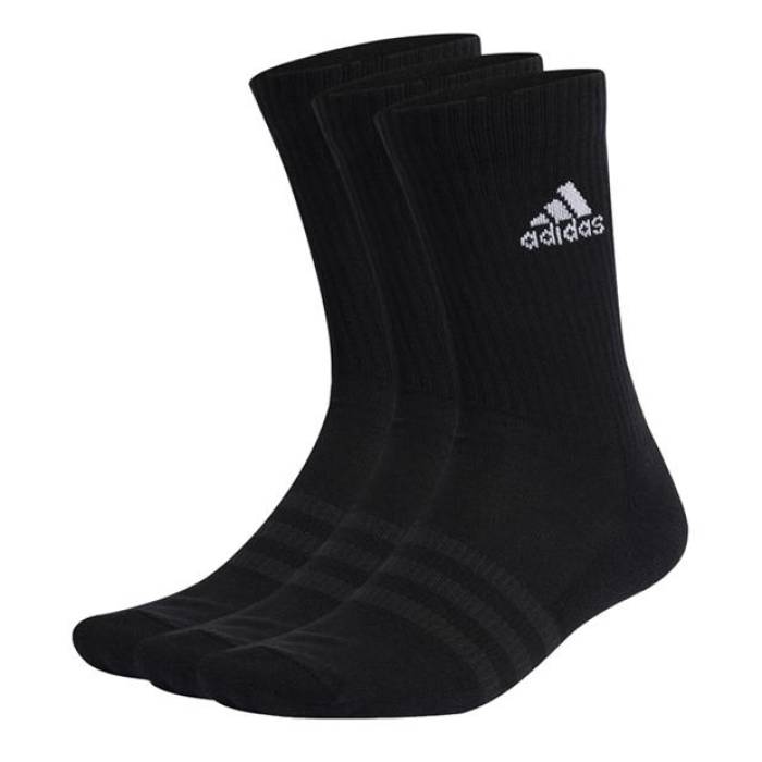 ǥ Adidas  Cushioned Crew Socks 3 Pairs Juniors Kids Black/White ...