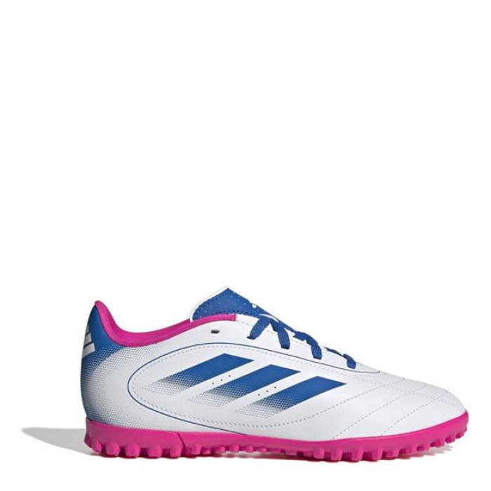 アディダス Adidas 【 Goletto Junior Astro Turf Trainers Kids White/Blue/Pink 】 ターフ シューズ ..