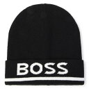 ボス Boss 【 Logo Print Beanie Junior Boys Unisex 】 ロゴ キャップ 帽子 バッグ 小物 ブランド雑貨 帽子 メンズ...