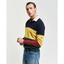 ガント Gant 【 Sweat Color Block Heavy Rugger Even Men Evening Blue 】 Sweat スウェット メン...