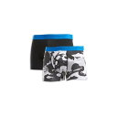 アディダス Adidas Originals 【 Originals Comfort Flex Cotton 2-Pack Boxer Men Assorted 】 オリジナルス 2個入 インナー 下着 ナイトウェア メンズ インナー 下着 ボクサーパンツ メンズ
