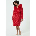 Linea 【 Luxury Heart Sparkle Dressing Gown Women Red 】 インナー 下着 ナイトウェア レディース ナイトウ...