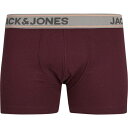 Jack And Jones 【 Jacsuper Trunks Men Tawny Port 】 インナー 下着 ナイトウェア メンズ インナー 下着 ボクサーパンツ メンズ