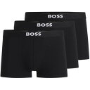 ボス Boss 【 One Trunk 3Pk Men Black 001 】 インナー 下着 ナイトウェア メンズ インナー 下着 ボクサーパンツ メンズ 黒色 ブラック