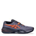 アシックス Asics 【 Gel-Resolution X Clay Tennis Shoes Mens Men Purple/Orange 】 テニス シューズ 運動靴 メンズ スポーツ アウトドア テニス シューズ メンズシューズ メンズ Purple 紫・パープル orange 橙・