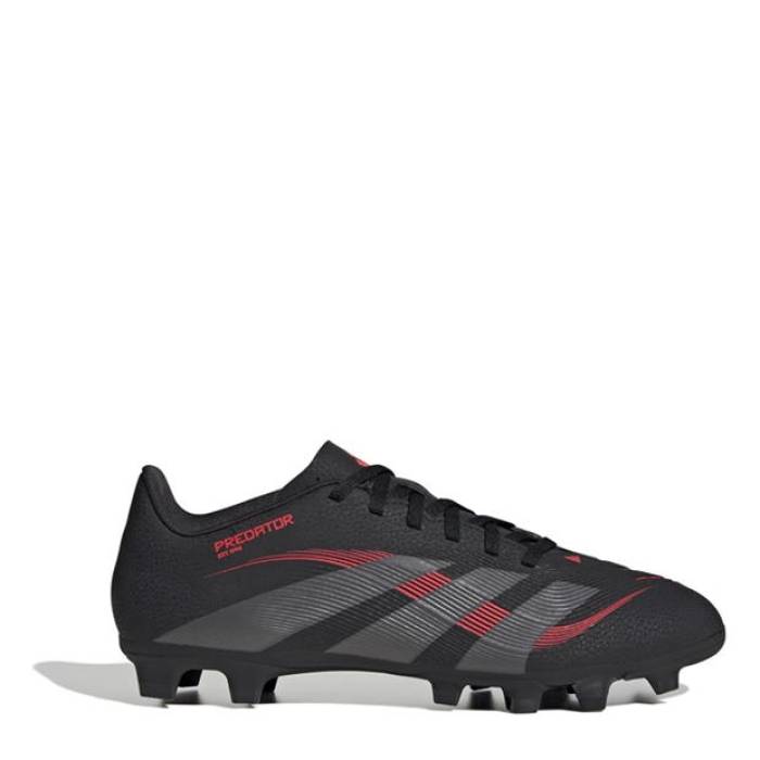 アディダス Adidas 【 Predator Club Firm Ground Football Boots Men Black/Grey 】 プレデター クラブ フットボール ブーツ スポーツ アウトドア サッカー フットサル サッカー シューズ スパイク メンズシュ