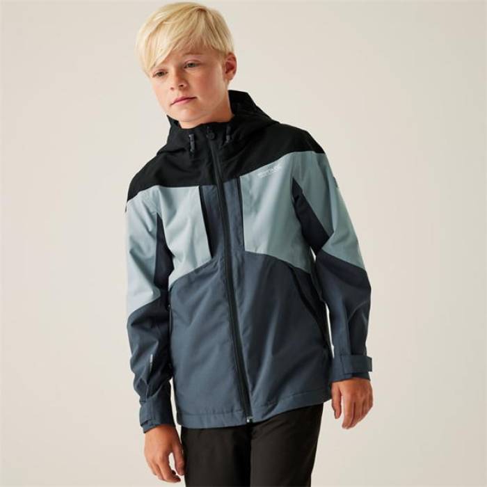 Regatta  Highton Waterproof Jacket Juniors Kids Seal Grey  Jacket ...