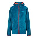 ジャックウルフスキン Jack Wolfskin 【 Rotwand Hooded Fleece Womens Women Blue 】 フード付 フリース レ...