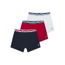Lyle And Scott 【 3 Pack Trunks Jn99 Kids Blu/Wht/Red 】 キッズ ベビー マタニティ キッズファッション イ...