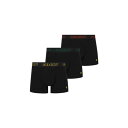 Lyle And Scott 【 Barclay 3 Pack Boxer Shorts Men Black Multi 】 ショーツ インナー 下着 ナイトウェア メンズ インナー 下着 ボクサーパンツ メンズ 黒色 ブラック