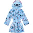 Character 【 Fluffy Fleece Belted Robe Kids Lilo & Stitch 】 フリース キッズ ベビー マタニティ キッ...