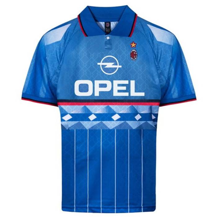Score Draw 【 Ac Milan Fourth Shirt 1995/96 Adults Men Blue 】 スポーツ アウトドア サッカー フット...