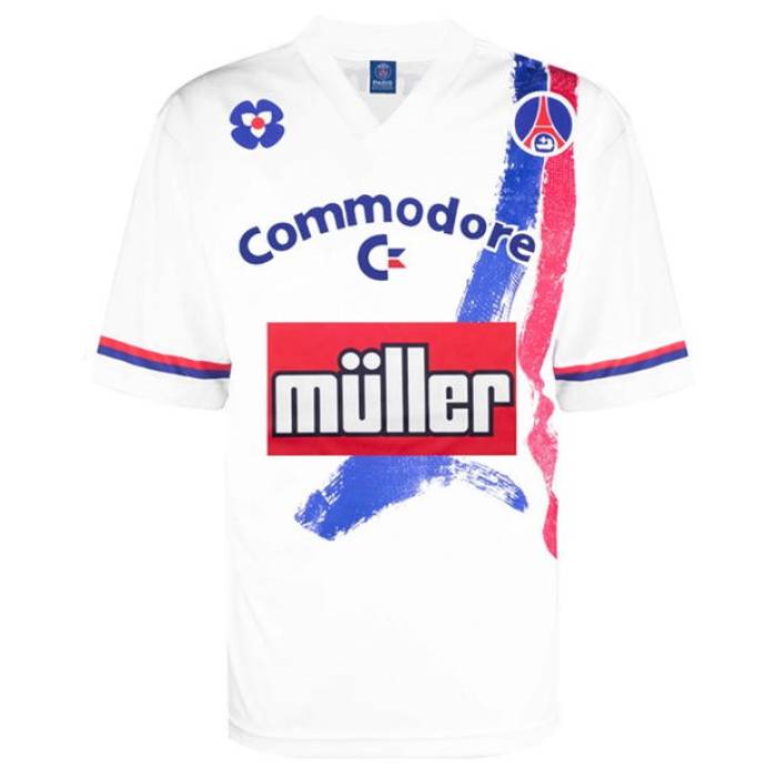 Score Draw 【 Psg Retro Home Shirt '91 Adults Men White 】 レトロ スポーツ アウトドア サッカー フット...