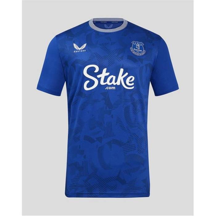Castore 【 Everton Home Shirt 2024 2025 Adults Men Blue 】 スポーツ アウトドア サッカー フットサル メ...