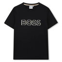 ボス Boss 【 Bold Logo T-Shirt Juniors Kids 】 ロゴ Tシャツ キッズ ベビー マタニティ キッズファッション トップス ...