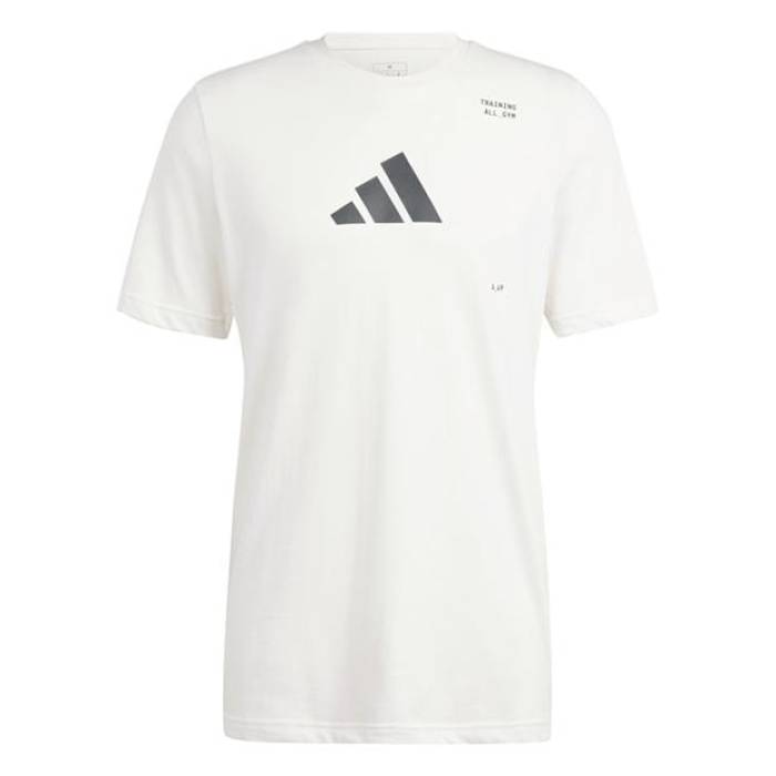 ǥ Adidas  All-Gym Category Graphic T-Shirt Mens Men Chalk White ...