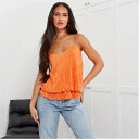 I Saw It First 【 Plisse Layered Cami Top Women 】 レディースファッション トップス ベスト ジレ レディース