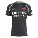 アディダス Adidas 【 Arsenal Away Shirt 2024 2025 Adults Men Black 】 スポーツ アウトドア サッカー フ...