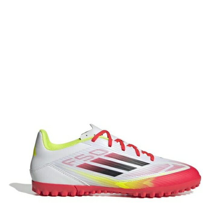 アディダス Adidas 【 F50 Adults Club Astro Turf Football Boots Men White/Red 】 クラブ ターフ フットボール ブーツ スポーツ アウトドア サッカー フットサル サッカー シューズ スパイク メンズシューズ