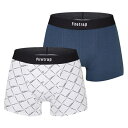 Firetrap 【 2 Pack Trunks Men Checks 】 インナー 下着 ナイトウェア メンズ インナー 下着 ボクサーパンツ メンズ
