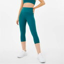 Usa Pro 【 High Rise Capri Cropped Leggings Women Teal 】 ハイ ライズ レギンス・タイツ スポーツ アウト...