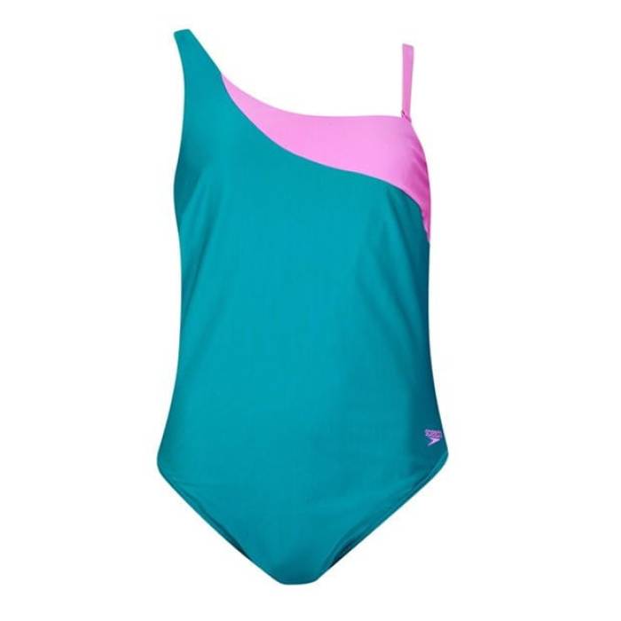 スピード Speedo 【 Aysm Sld 1Pc Ld99 Women Green/Pink 】 スポーツ アウトドア 水泳 競技水着 レディース競技水着 レディース green 緑・グリーン pink ピンク