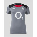 アンブロ Umbro 【 England Rugby Gym Training Top 2024 Juniors Kids Grey/Red 】 ラグビー トレ...