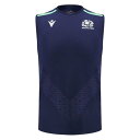 Macron 【 Scotland Rugby Union Poly T-Shirt 2024 Adults Men Navy 】 ラグビー Union ユニオ...