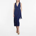 Be You 【 Sleeveless Wrap Dress Women Navy 】 Sleeveless ノンスリーブ wrap ラップ ドレス レディース...