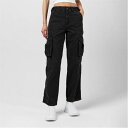 Fabric 【 Cargo Trsr Women Black 】 カーゴ レディースファッション ボトムス パンツ レディース 黒色 ブラック