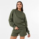 ジャック ウィルス Jack Wills 【 Crew Sweatshirt Women Khaki 】 クルー スウェット トレーナー レディースファッション...